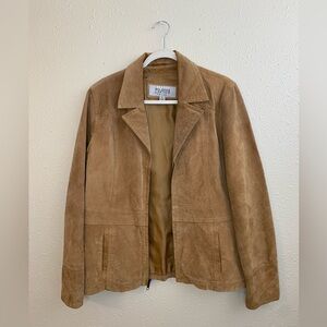 Womens Wilson’s maxima leather suede jacket | tan | size Large